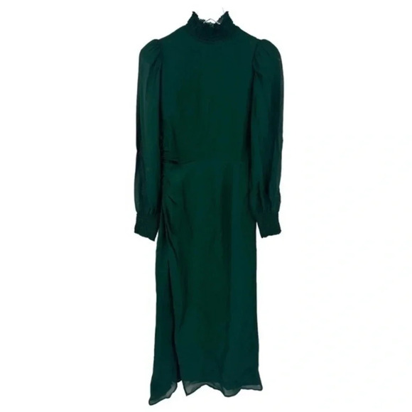 Reformation Aude high-neck midi dress size 2 B2601 - Picture 4 of 6